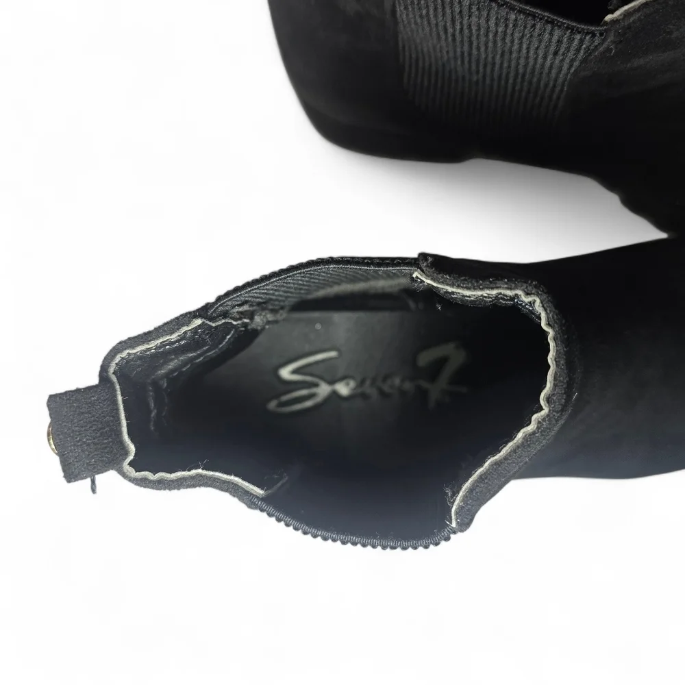 Seven7 Footwear Berlin Lug Sole Bootie Black Chelsea Boots Size 8‎ - Picture 8 of 10